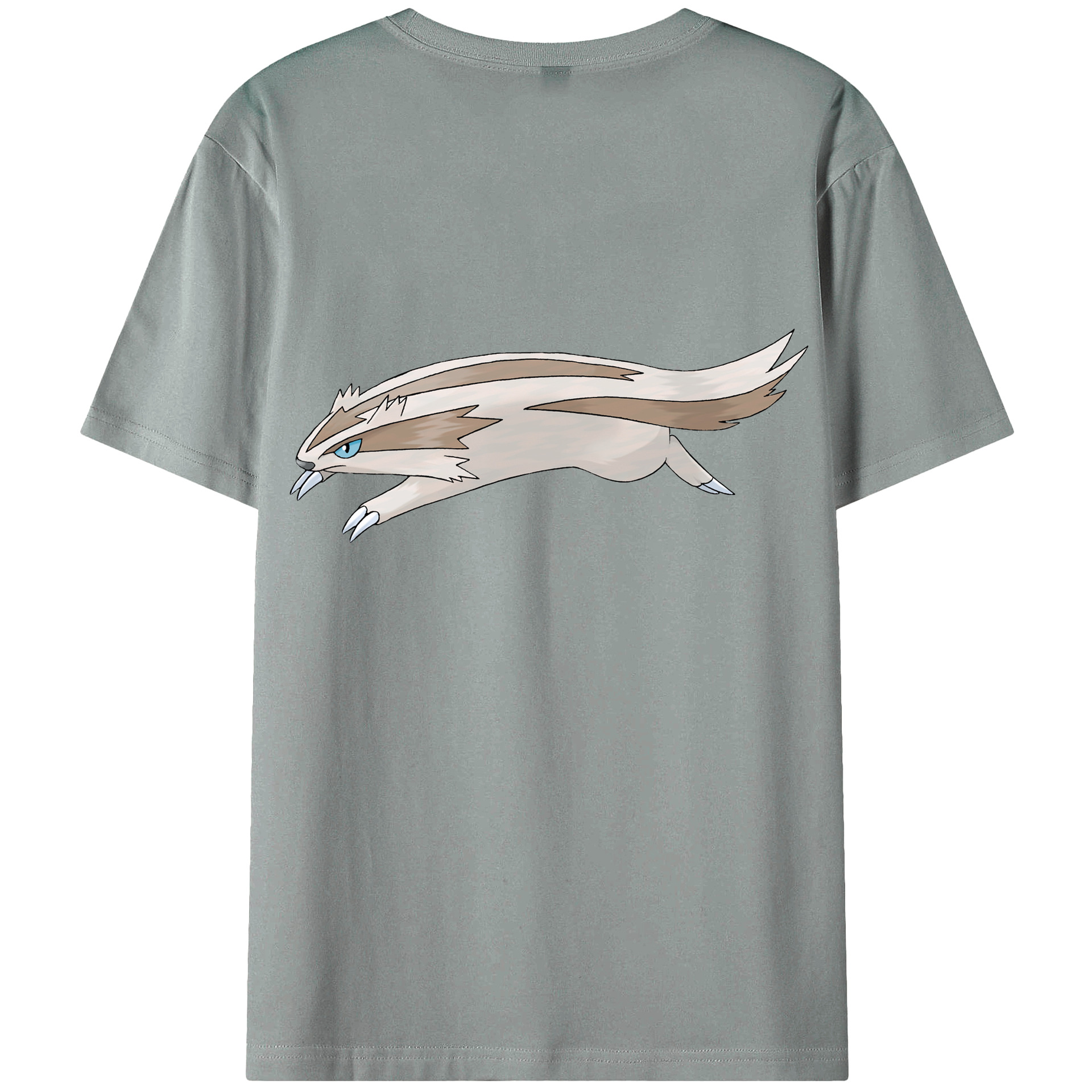 （画像用） ポケットモンスター Pokémon 綿100％ メンズ半袖Tシャツ（バックプリント） 通気性